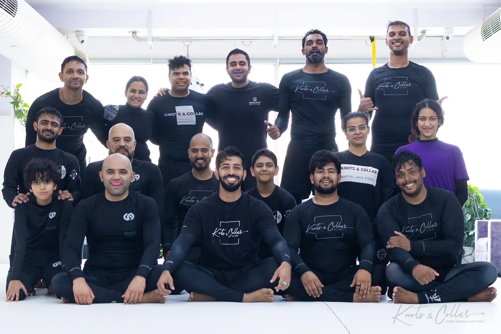 The Knots & Collar Brazilian Jiu-Jitsu community at Knots & Collar, Defence Colony, New Delhi, India