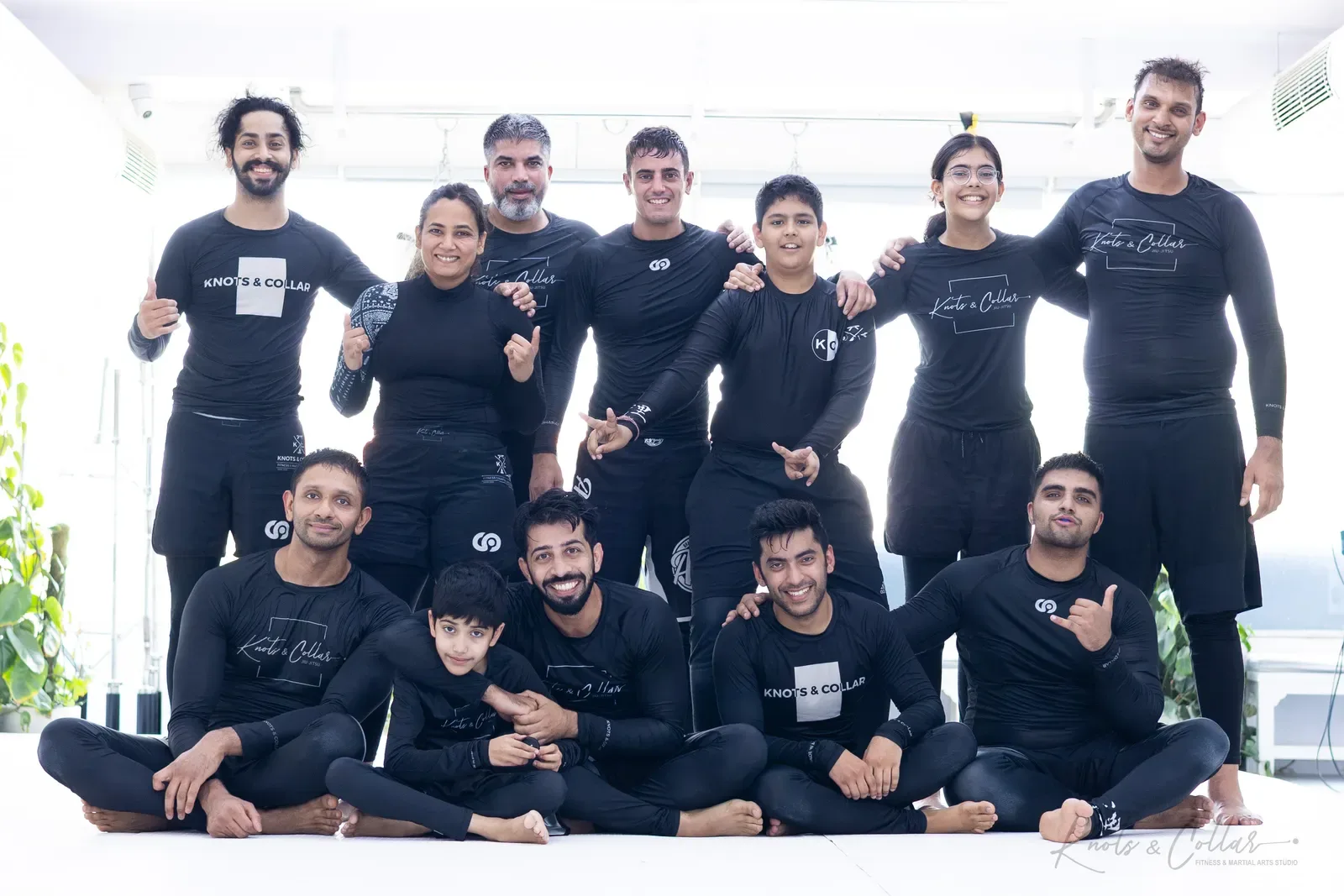 Students and coaches at Knots & Collar, Defence Colony, New Delhi, India