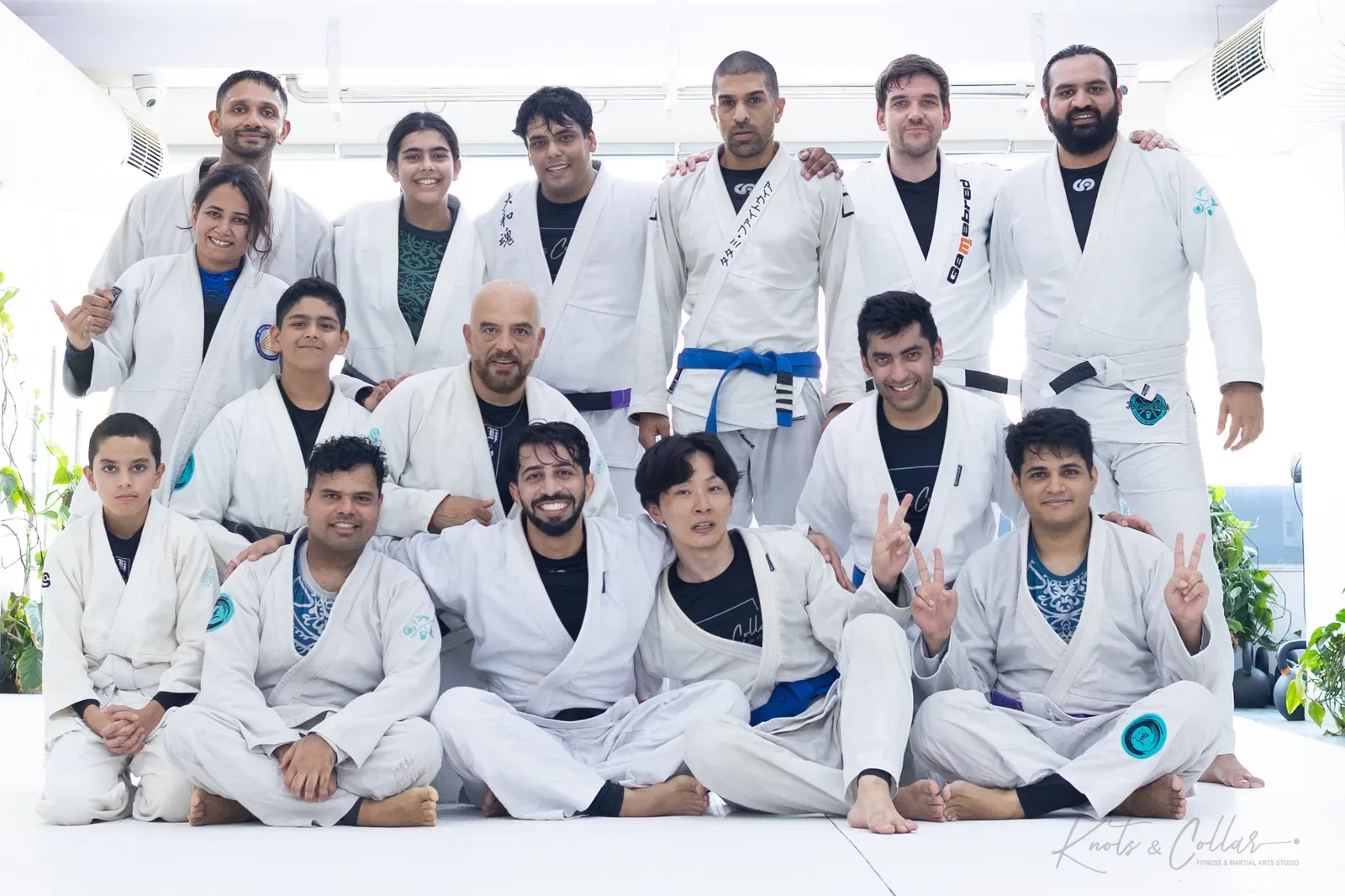 The Knots & Collar Brazilian Jiu-Jitsu community at Knots & Collar, Defence Colony, New Delhi, India
