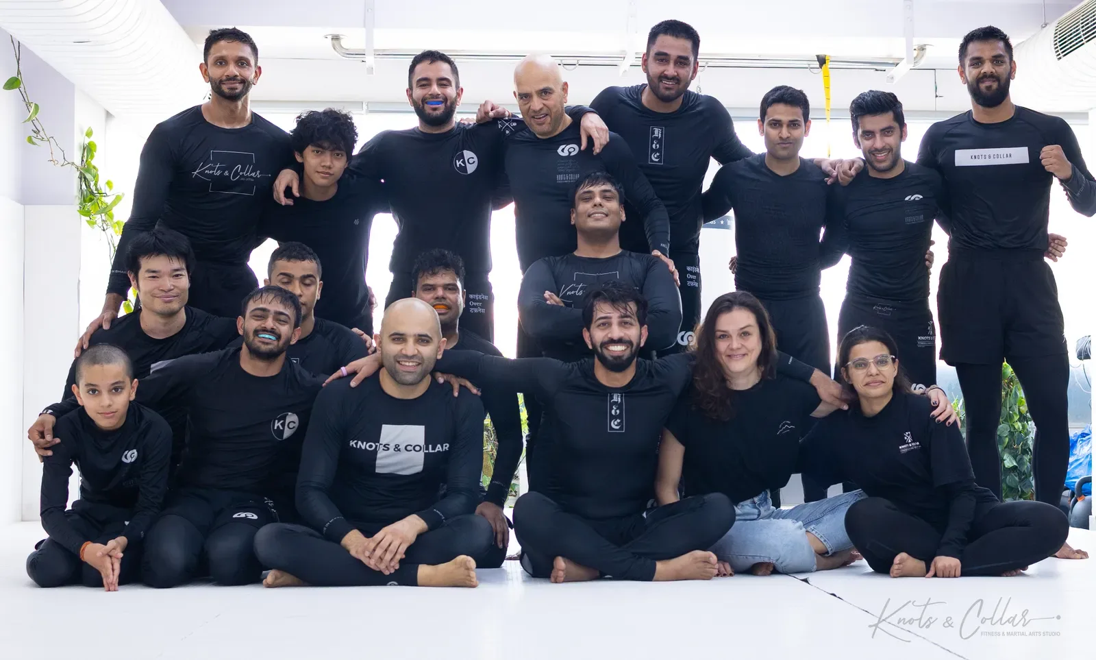 The Knots & Collar Brazilian Jiu-Jitsu community at Knots & Collar, Defence Colony, New Delhi, India