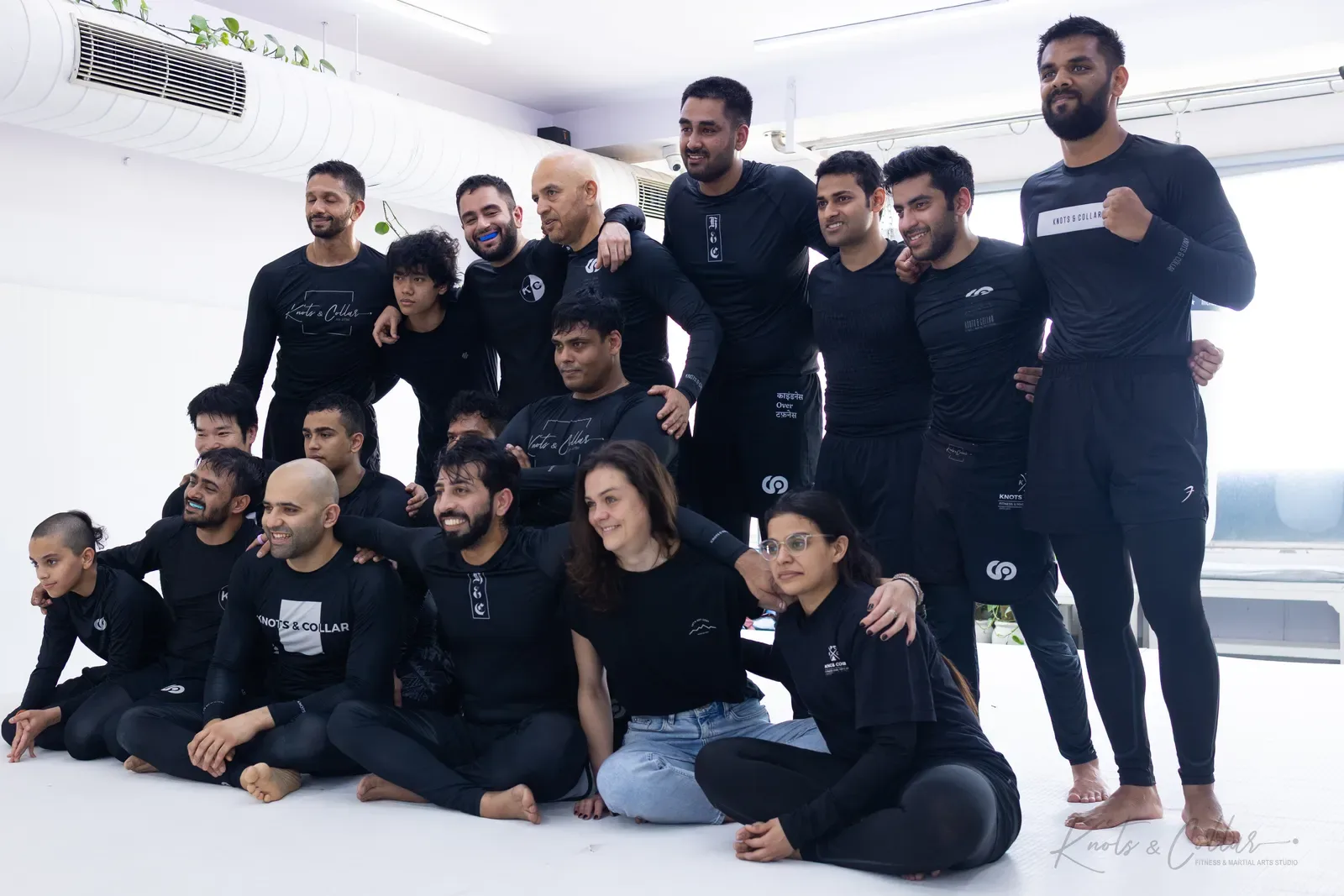 The Knots & Collar Brazilian Jiu-Jitsu community at Knots & Collar, Defence Colony, New Delhi, India