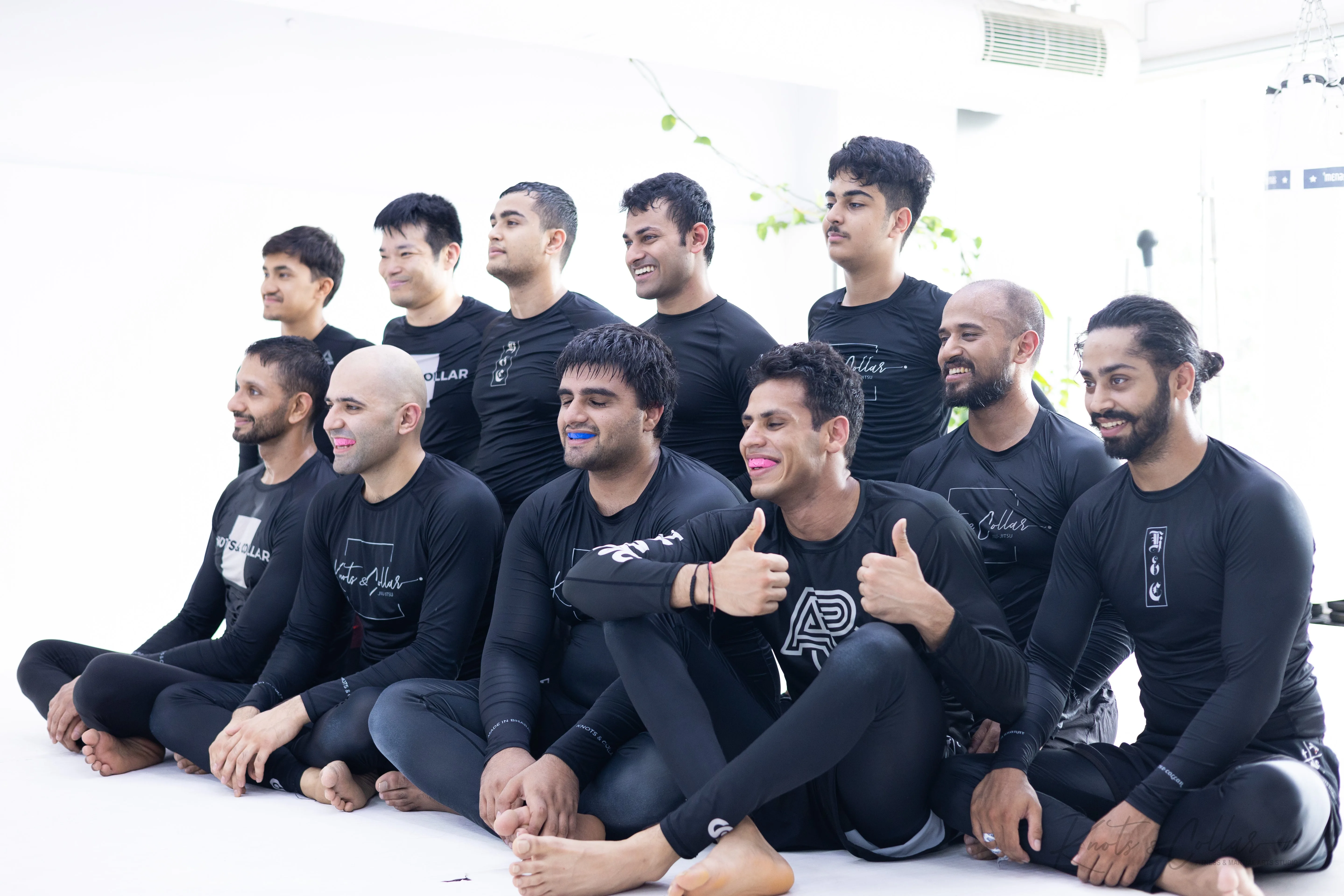 Knots and Collar no-gi BJJ students South Delhi training community Defence Colony New Delhi