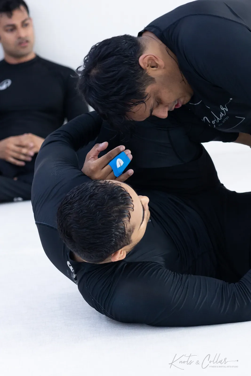 A no-gi jiu-jitsu session at Knots & Collar, Defence Colony, New Delhi, India