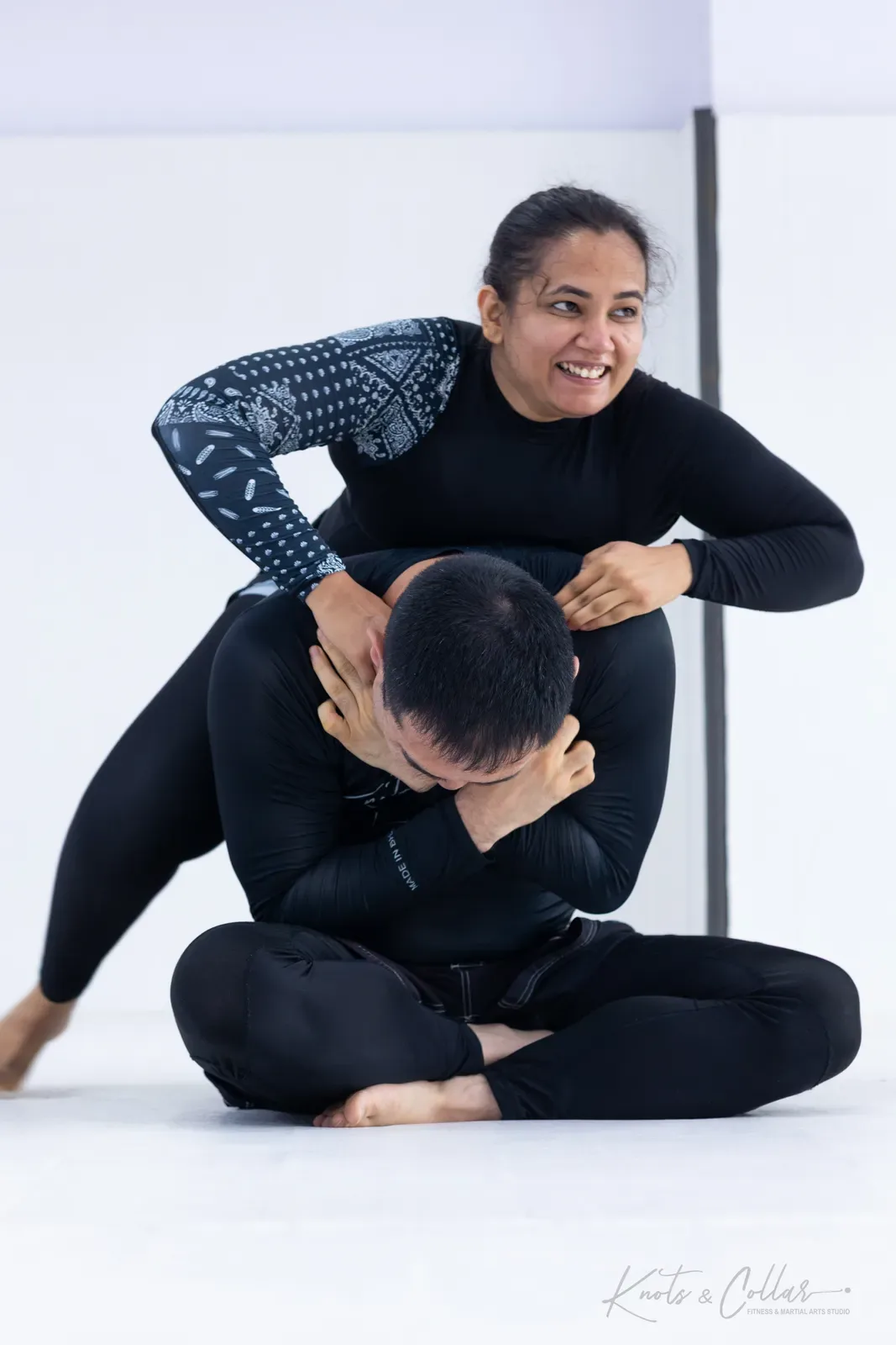 No-gi grappling at Knots & Collar, Defence Colony, New Delhi, India