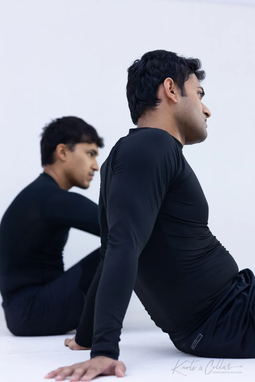 A no-gi jiu-jitsu session at Knots & Collar, Defence Colony, New Delhi, India