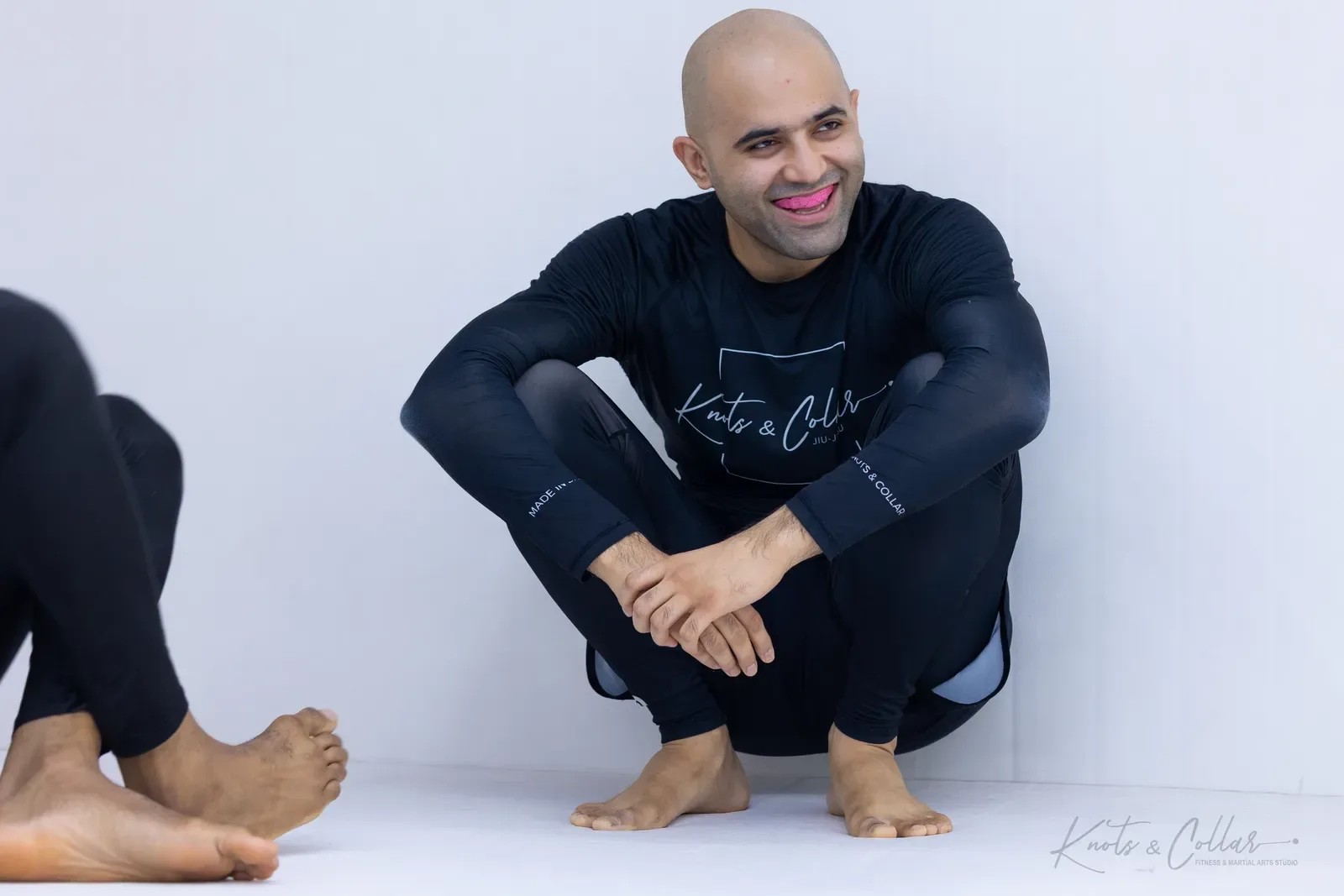 A no-gi jiu-jitsu session at Knots & Collar, Defence Colony, New Delhi, India