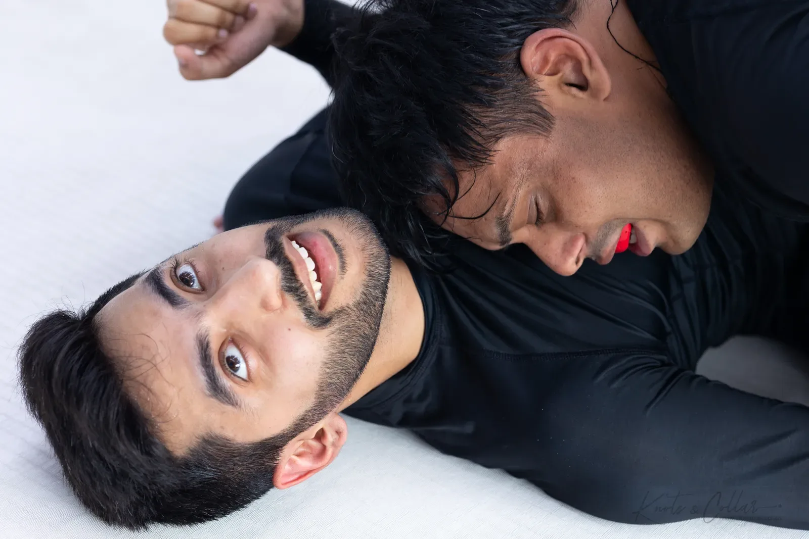 A no-gi jiu-jitsu session at Knots & Collar, Defence Colony, New Delhi, India