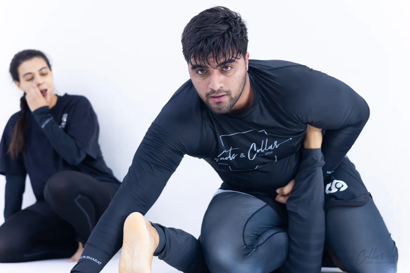 Working a no-gi submission at Knots & Collar, Defence Colony, New Delhi, India