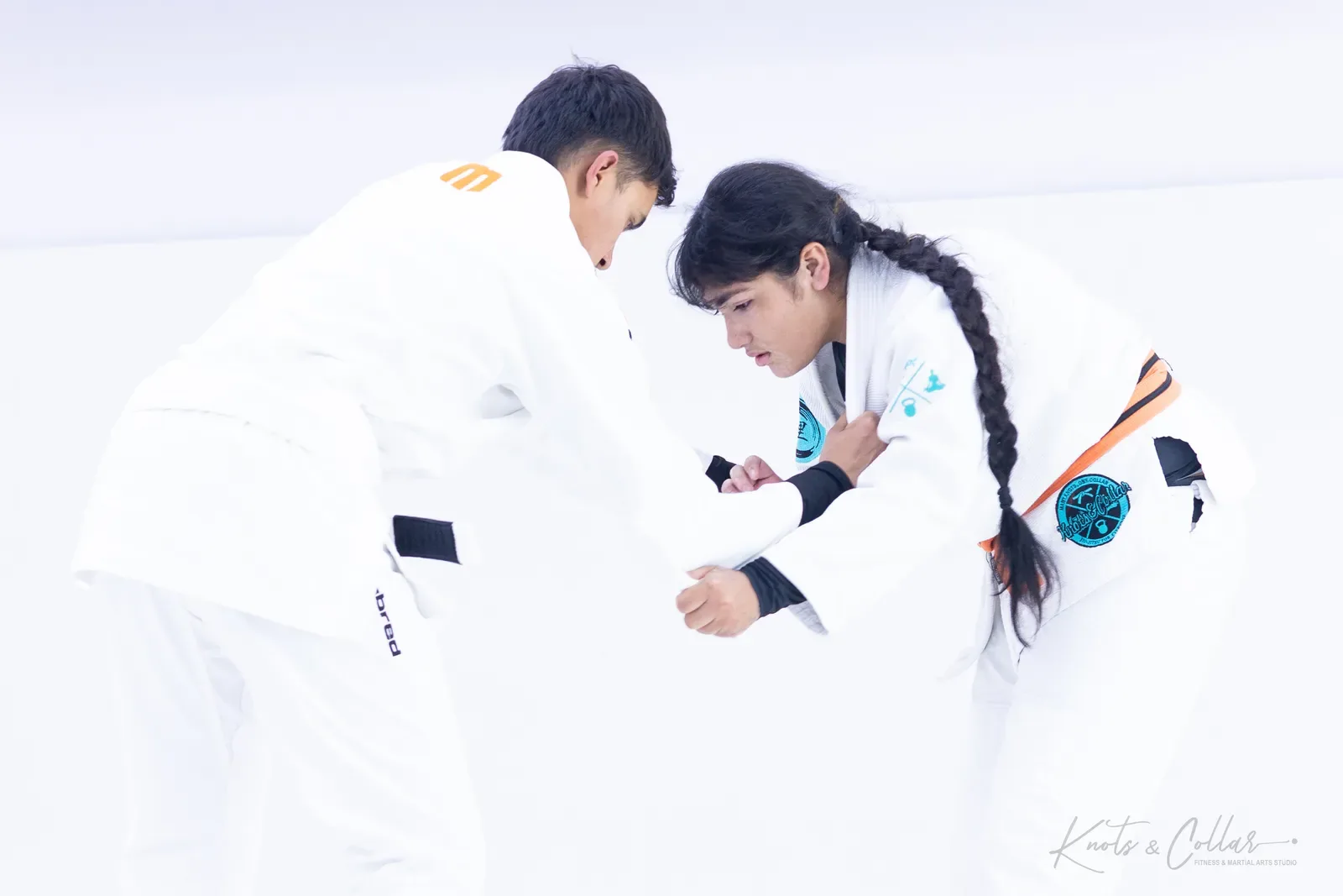 Women training jiu-jitsu at Knots & Collar, Defence Colony, New Delhi, India