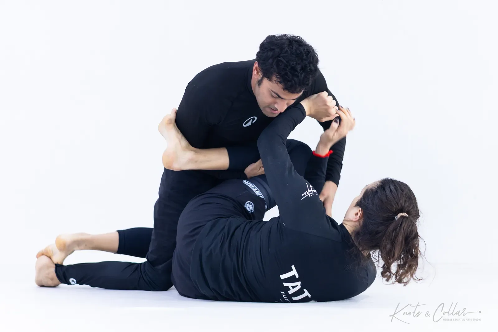 Women training jiu-jitsu at Knots & Collar, Defence Colony, New Delhi, India