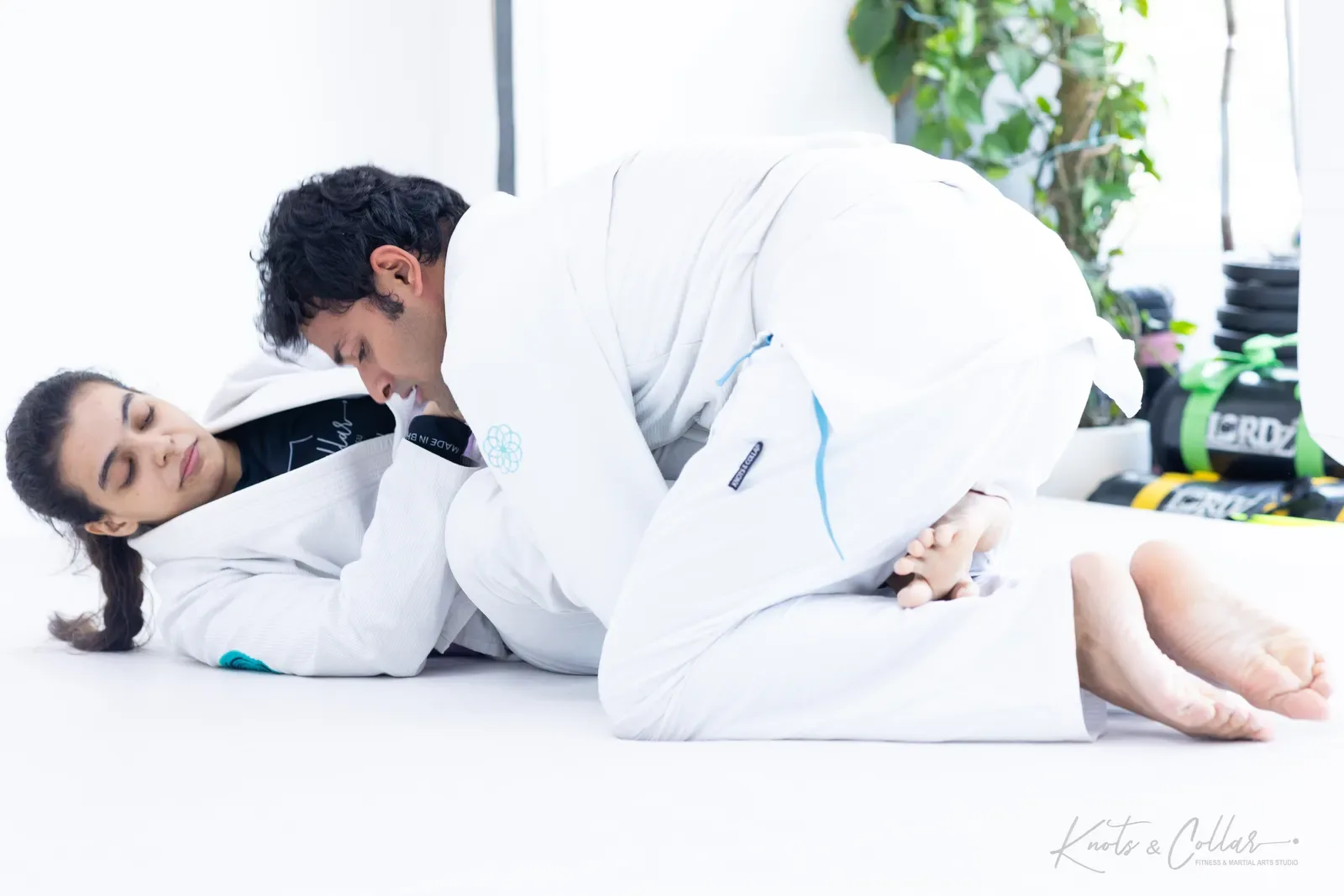 Women training jiu-jitsu at Knots & Collar, Defence Colony, New Delhi, India