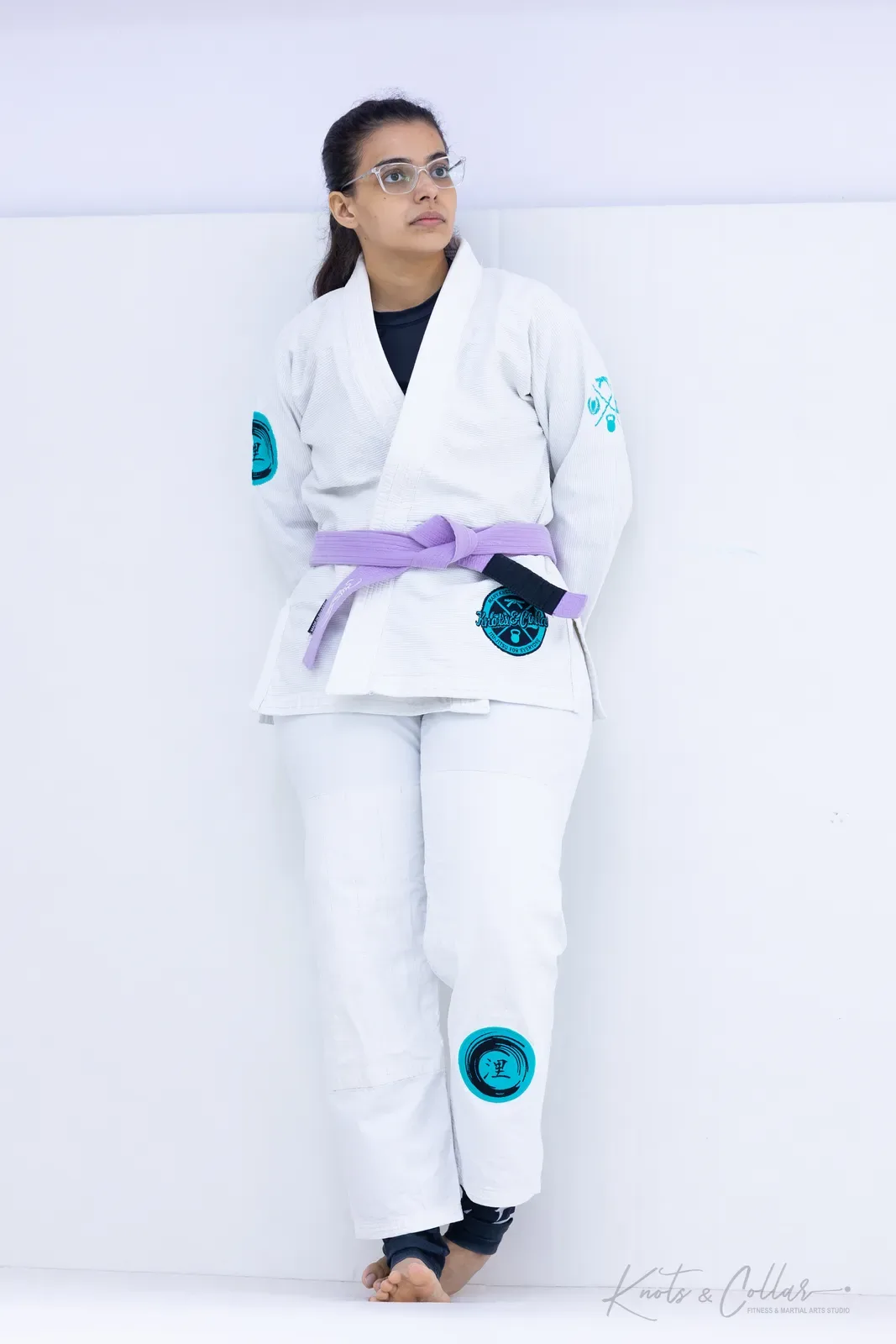 A women's jiu-jitsu class at Knots & Collar, Defence Colony, New Delhi, India